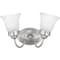 Progress Lighting Fluted Glass Collection Two-Light Bath & Vanity P3288-09ET - alternate 1